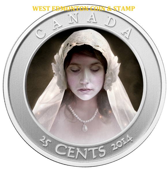 2014 25-CENT CUPRONICKEL COIN HAUNTED CANADA: GHOST BRIDE