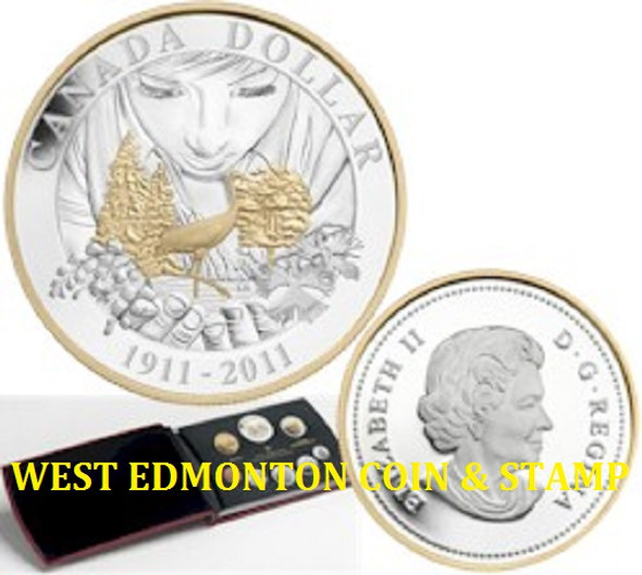2011 PROOF DOUBLE DOLLAR SET - 100TH ANNIVERSARY OF CANADA'S PARKS (2011-1911)