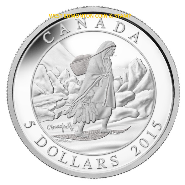 2015 $5 FINE SILVER COIN- CORNELIUS KRIEGHOFF 200TH ANNIVERSARY- SET
