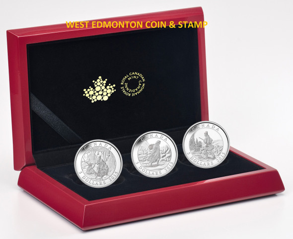 2015 $5 FINE SILVER COIN- CORNELIUS KRIEGHOFF 200TH ANNIVERSARY- SET