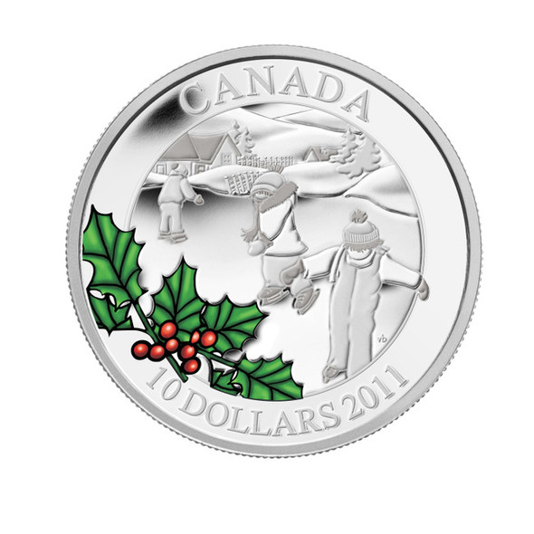 2011 $10 FINE SILVER COIN - LITTLE SKATERS