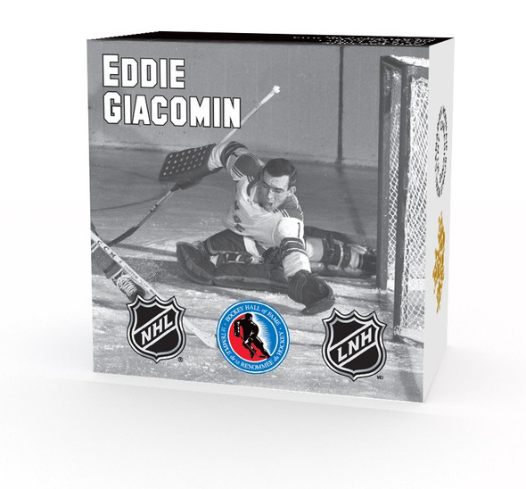 2015 $10 FINE SILVER COIN - ORIGINAL SIX™ GOALIES - EDDIE GIACOMIN