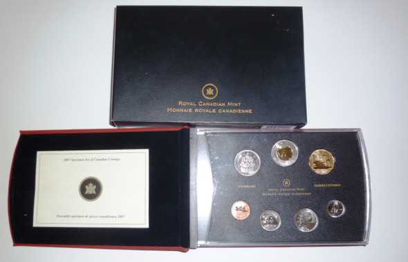 2007 7-COIN SPECIMEN SET - TRUMPETER SWAN LOONIE