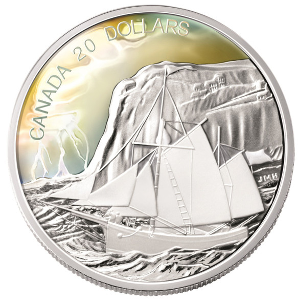 2006 PURE SILVER TALL SHIPS COLLECTION $20 COIN - THE KETCH