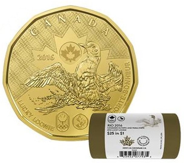 2016 LUCKY LOONIE 1-DOLLAR SPECIAL WRAP ROLL