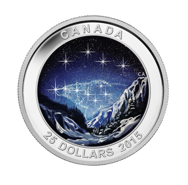 2015 $25 FINE SILVER COIN - STAR CHARTS - THE ETERNAL PURSUIT