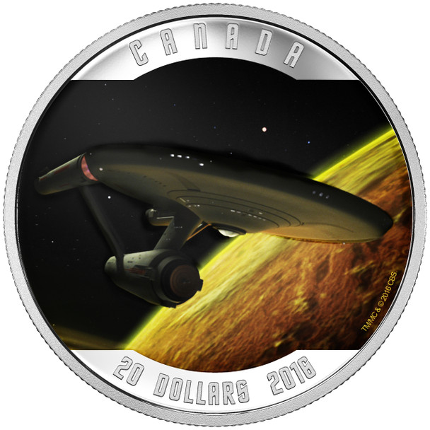 2016 $20 FINE SILVER COIN STAR TREK™: ENTERPRISE