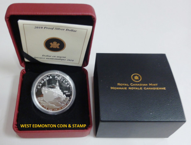 2010 PROOF COMMEMORATIVE SILVER DOLLAR - 100TH ANNIVERSARY OF THE CANADIAN NAVY