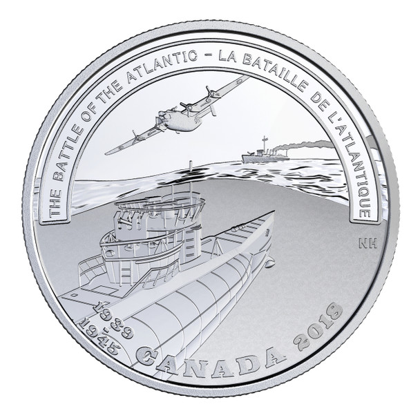 2018 $20 FINE SILVER COIN – SECOND WORLD WAR BATTLEFRONT SERIES – THE BATTLE OF THE ATLANTIC 2018 $20 FINE SILVER COIN – SECOND WORLD WAR BATTLEFRONT SERIES – THE BATTLE OF THE ATLANTIC
