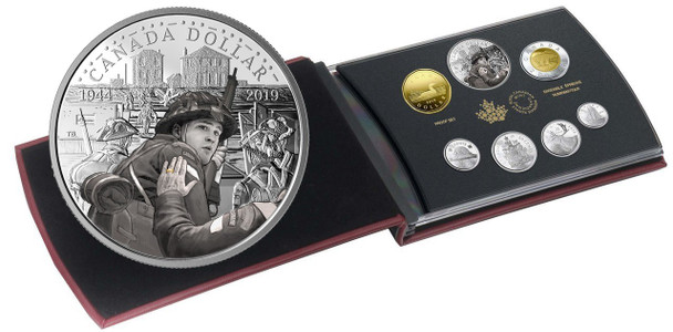 2019 SPECIAL EDITION FINE SILVER DOLLAR PROOF SET - 75TH ANNIVERSARY OF D-DAY