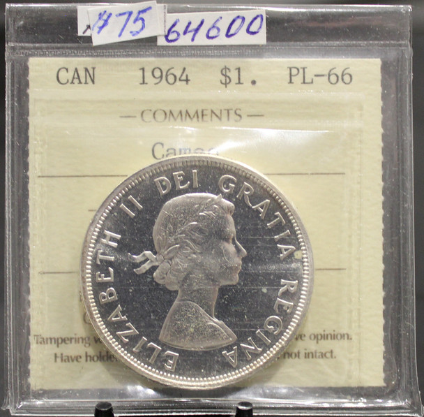 1964 CIRCULATION $1 COIN - CAMEO - PL-66