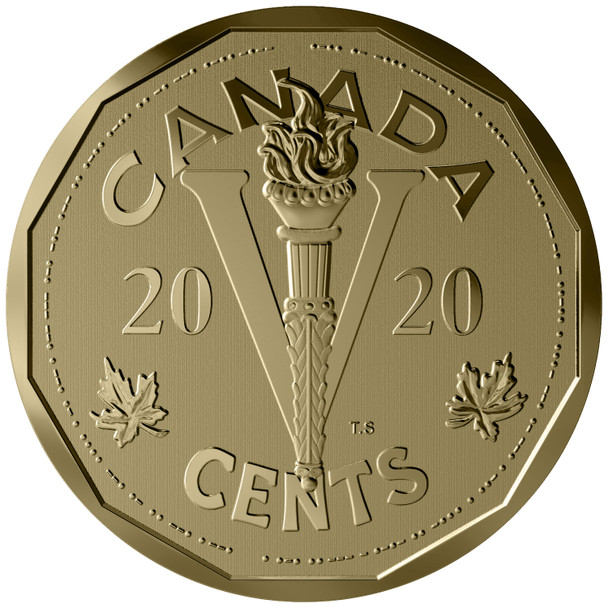 2020 5-CENT BRONZE COIN THE CANADIAN HOME FRONT: THE VICTORY NICKEL
