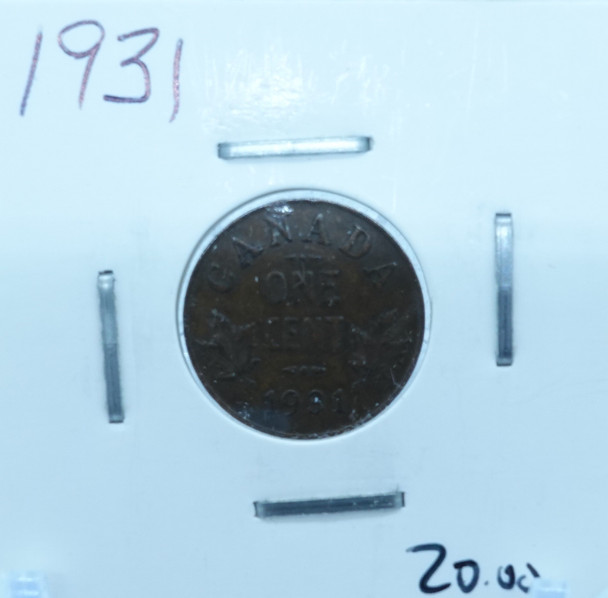 1931 CANADA CIRCULATION ONE CENT - UNGRADED