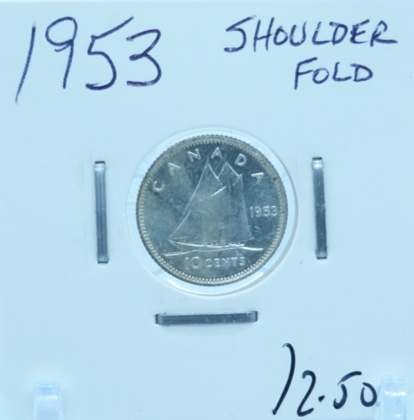 1953 CANADA CIRCULATION TEN CENTS - UNGRADED (2453)