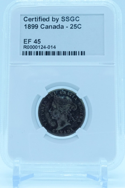 1899 25 CENT CANADA – EF 45 - GRADED
