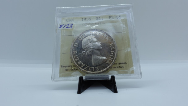 1956 CIRCULATION CANADIAN SILVER DOLLAR PL-65