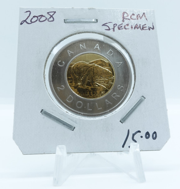 2008 CIRCULATION CANADIAN TOONIE RCM SPECIMEN