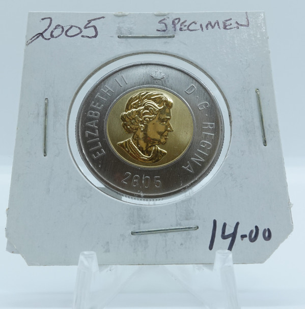 2005 CIRCULATION CANADIAN TOONIE SPECIMEN