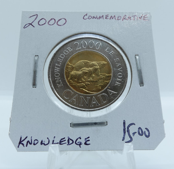 2000 CIRCULATION CANADIAN TOONIE COMMEMORATIVE KNOWLEDGE (2)