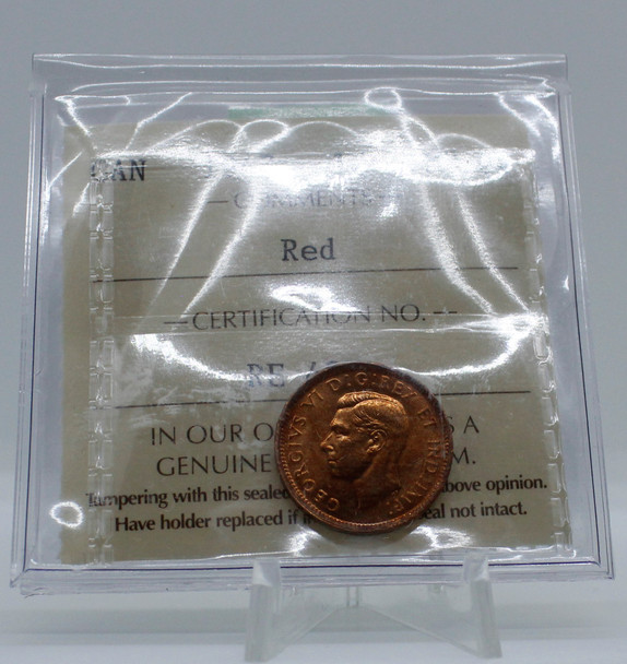 1947 CIRCULATION CANADIAN 1-CENT MS-64 RED