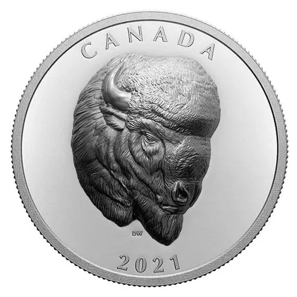 2021 $25 FINE SILVER - BOLD BISON