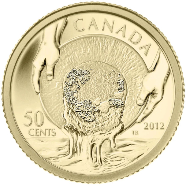 2012 50¢ FINE GOLD 150TH ANNIVERSARY OF THE CARIBOO GOLD RUSH