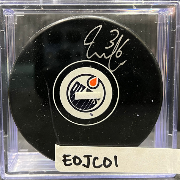 EDMONTON OILERS - JACK CAMPBELL AUTO PUCK