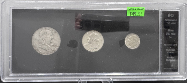 1963 AUTHENTICATED COIN SET (U.S MINT)