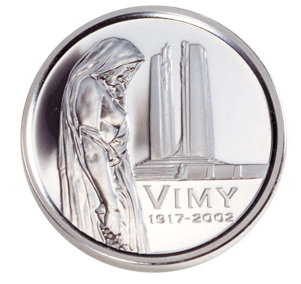 2002 5c VIMY RIDGE COIN