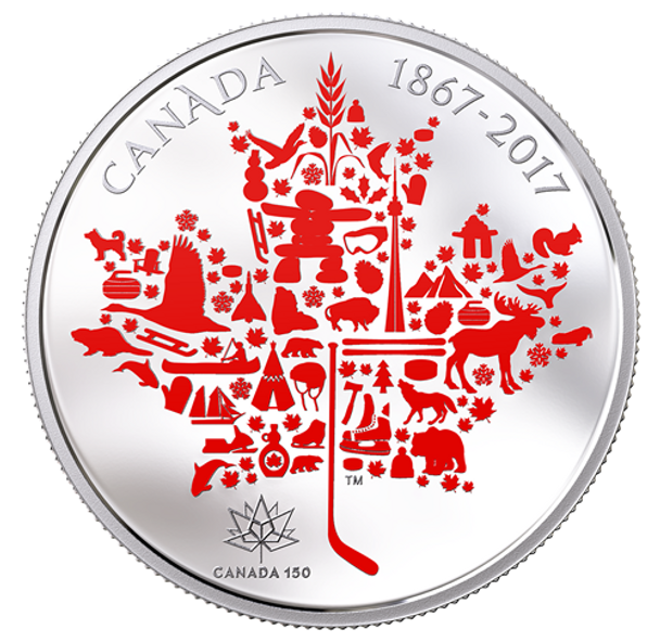 2017 $50 CANADIAN ICONS FINE SILVER COIN