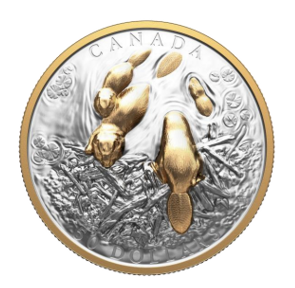 2025 $50 CANADIAN SYMBOL: THE BEAVER FINE SILVER COIN