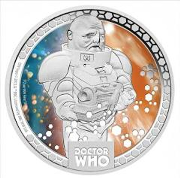 2014 $1 DOCTOR WHO SONTARANS SILVER COLLECTIBLE COINS 2014 $1 DOCTOR WHO SONTARANS SILVER COLLECTIBLE COINS