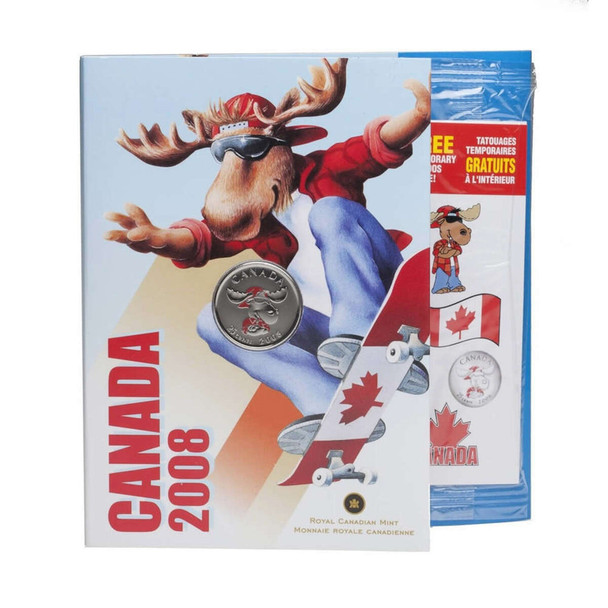 2008 25c CANADA MOOSE GIFT COIN