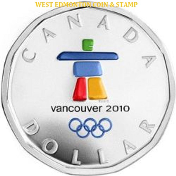 (SALE) 2010 SILVER OLYMPIC LUCKY LOONIE - INUKSHUK (NO SLEEVE)