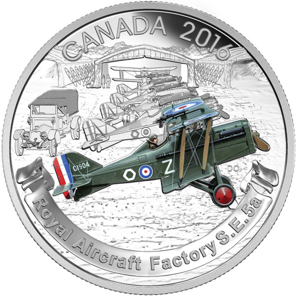 2016 $20 FINE SILVER COIN – AIRCRAFT OF THE FIRST WORLD WAR SERIES: THE ROYAL AIRCRAFT FACTORY S.E.5A 2016 $20 FINE SILVER COIN – AIRCRAFT OF THE FIRST WORLD WAR SERIES: THE ROYAL AIRCRAFT FACTORY S.E.5A