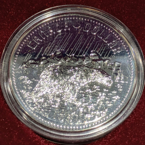 1980 SPECIMEN COMMEMORATIVE SILVER DOLLAR - ARCTIC TERRITORIES