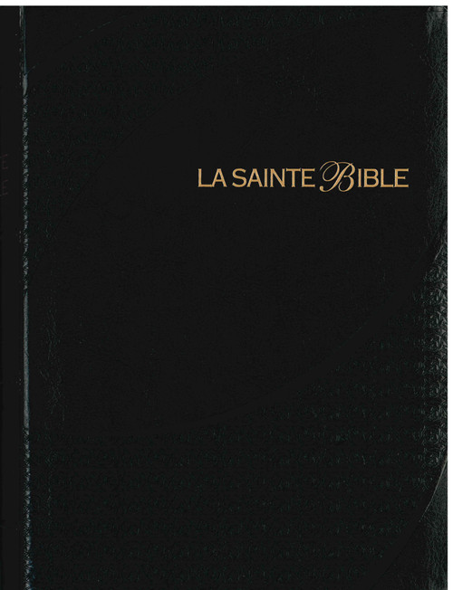 French Bible Black Large Print with Index Tabs Louis Segond 1910