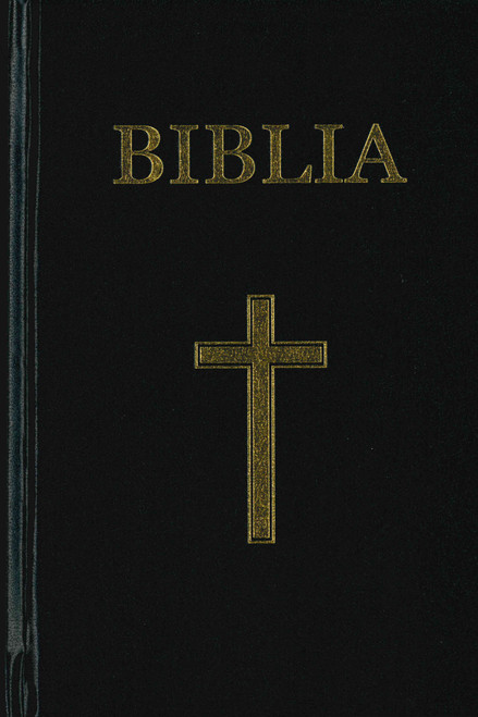 Romanian Bible * (Cornilescu) Black Hardcover with Cross
