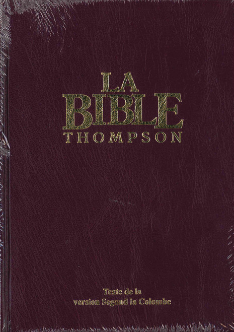 French Thompson Chain Reference Bible (Revised Louis Segond) - Imperfect