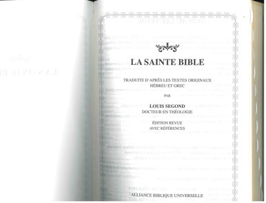 Louis Segond Large-Print French Bible--bonded leather, brown (indexed):  9782722202160 