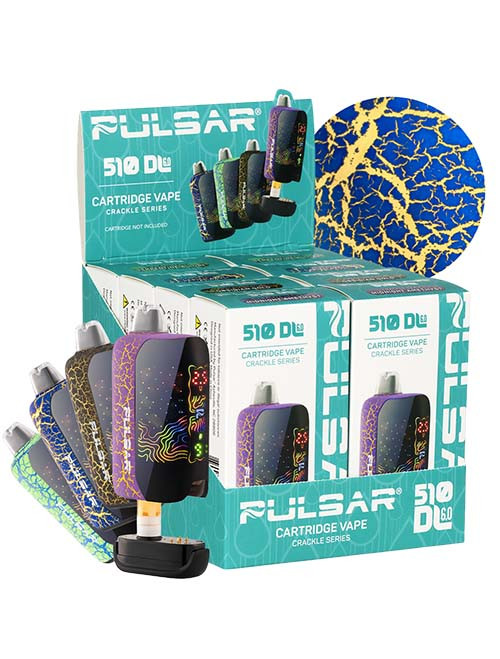 8CT - Pulsar 510 DL 6.0 Cartridge Battery - Crackle Series - Asst. Colors