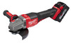 Milwaukee 2980-22 M18 FUEL™ 4-1/2 in.-6 in. No Lock Braking Grinder with Paddle Switch 2 Battery Kit