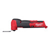 Milwaukee 2526-20 M12 FUEL cordless oscillating multi-tool featuring POWERSTATE brushless motor and tool-free blade changes for cutting and sanding applications.