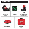 Milwaukee 3632-21 M12™ Green 360-Degree 3-Plane Laser Kit