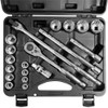 20pc 12-point 1/2" Drive Socket Wrench Set SAE