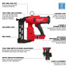 Milwaukee 2843-20 M18 FUEL Utility Fencing Stapler highlighting tool features, driving power, magazine capacity, and professional fencing performance.