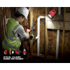 Milwaukee 2364-20 M12 ROVER Mounting Flood Light mounted on framing at construction site.