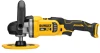 DEWALT DCM849B 20V MAX XR cordless rotary polisher with side handle and 7-inch backing pad for improved control during polishing.