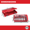 Milwaukee 48-22-9410 22 pc 1/2" Drive SAE Ratchet and Socket Set with FOUR FLAT™ Sides