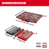 Milwaukee 48-22-9487 47pc 1/2" Drive Ratchet & Socket Set with PACKOUT™ Low-Profile Organizer